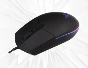 Chuột USB có dây Mixie M02 - Chuột chơi game 3 phím bấm, thiết kế thể thao, LED đổi màu, độ nhạy 1000 DPI, hàng chính hãng