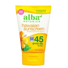 Kem Chống Nắng Trà Xanh Alba Botanica Hawaiian SPF45 - Bảo Vệ Da Toàn Diện, Không Nhờn Dính, An Toàn Cho Mọi Loại Da