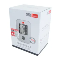 Máy Đo Huyết Áp Bắp Tay Tự Động Boso Medicus X - Đo Tâm Thu, Tâm Trương, Báo Rối Loạn Nhịp Tim, Thiết Kế Nhỏ Gọn, Chính Xác 99%