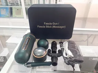 Máy massage cầm tay KASJ A6 - Thiết bị massage trị liệu 4 đầu đa năng, hỗ trợ giảm đau cơ và mệt mỏi hiệu quả