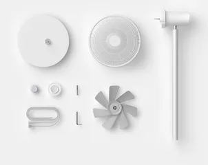 Quạt Thông Minh Xiaomi Smartmi Standing Fan 2S - Quạt Đứng Điều Khiển Qua Điện Thoại, Yên Tĩnh, 7 Cánh, Pin 2800mAh, Tinh Tế, Tiện Dụng