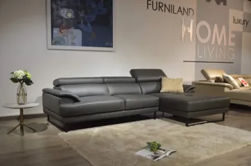 Sofa góc Elegance 54 - Sofa da thật hiện đại, phong cách Ý sang trọng, bền bỉ - Nội thất cao cấp Malaysia