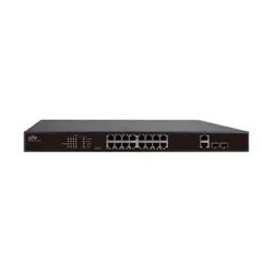 Switch POE 16 Cổng Uniview NSW2010-16T2GC-POE-IN - Thiết bị mạng tốc độ cao, hỗ trợ PoE, khoảng cách truyền đến 250m, chất lượng ổn định