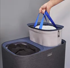 Thùng Đựng Đồ Giặt Joseph Joseph Tota 50004 - Vải Cao Cấp, Thiết Kế 2 Ngăn Tiện Dụng 60L/90L Cho Gia Đình Thêm Ngăn Nắp