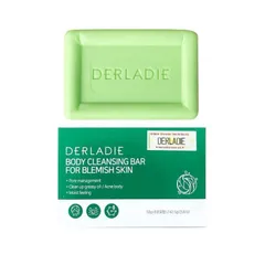 Xà Phòng Derladie Giảm Mụn Cơ Thể - Cleansing Bar Hỗ Trợ Sạch Lỗ Chân Lông, Cải Thiện Da Mụn, Chiết Xuất Thiên Nhiên, 50g