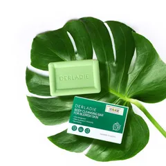 Xà Phòng Derladie Giảm Mụn Cơ Thể - Cleansing Bar Hỗ Trợ Sạch Lỗ Chân Lông, Cải Thiện Da Mụn, Chiết Xuất Thiên Nhiên, 50g