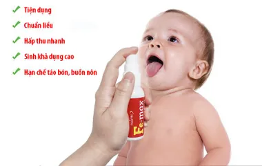 Xịt FE-MAX Oral Spray Hỗ Trợ Bổ Sung Sắt Hữu Cơ - Dạng Xịt Tiện Lợi, Hấp Thụ Nhanh Cho Người Lớn & Trẻ Em Trên 1 Tuổi