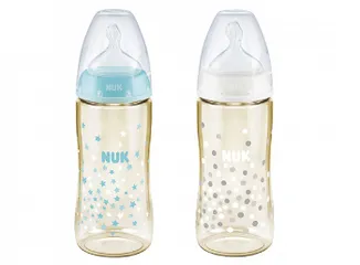 Bình sữa cảm biến nhiệt Nuk PPSU 150ml/300ml cho bé - Thiết kế núm ty silicone, an toàn, thông minh, hỗ trợ nuốt tự nhiên