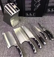 Bộ Dao Nhà Bếp 7 Món Zwilling Cao Cấp - Dao Chặt, Thái Thịt, Thái Rau, Gọt Hoa Quả - Bộ Dụng Cụ Chế Biến Thực Phẩm Đa Năng