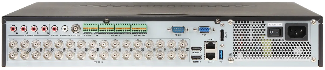 Đầu ghi hình 32 kênh Turbo HD Hikvision DS-7332HUHI-K4 - Giải pháp giám sát chất lượng cao với hỗ trợ hình ảnh 4K và camera IP 8MP