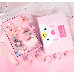 Hộp kẹp tóc dây nơ cho bé 18 món - Phụ kiện dễ thương, đa dạng kiểu dáng, làm điệu cho bé gái mỗi ngày