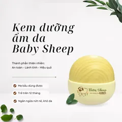 Kem Dưỡng Ẩm Baby Sheep I'm Nature - Chiết Xuất Thiên Nhiên, Chăm Sóc Da Cho Bé, Giúp Da Mịn Màng, Hấp Thụ Nhanh, Dưỡng Ẩm Tối Ưu