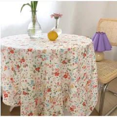 Khăn Trải Bàn Hoa Nhí Retro Cổ Điển 160x100cm - Trang Trí Nhà Cửa Sang Trọng, Dễ Thương, Thích Hợp Dùng Bàn Ăn, Picnic