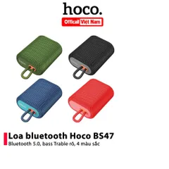 Loa Bluetooth Hoco BS47 Mini Wireless V5.0 Chống Nước IPX5 - Âm Thanh Sống Động, Dễ Dàng Mang Theo, Thích Hợp Đi Du Lịch