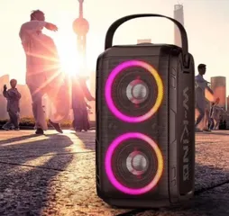 Loa karaoke bluetooth W-KING T9 với đèn LED RGB, kèm micro không dây - Âm thanh mạnh mẽ, thiết kế di động lý tưởng cho mọi bữa tiệc