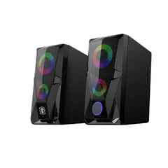 Loa Máy Tính ROBOT RS200 - Đèn LED RGB Đổi Màu, Âm Thanh Mạnh Mẽ, Công Suất 6W, Thiết Kế Gaming, Trải Nghiệm Âm Thanh Cao Cấp