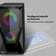 Loa Máy Tính ROBOT RS200 - Đèn LED RGB Đổi Màu, Âm Thanh Mạnh Mẽ, Công Suất 6W, Thiết Kế Gaming, Trải Nghiệm Âm Thanh Cao Cấp