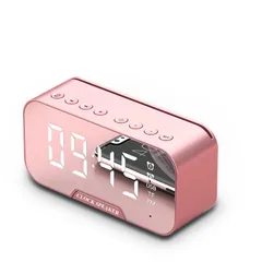 Loa Mini Không Dây Tích Hợp Đồng Hồ Clock Speaker D88 - Đèn Ngủ LED Siêu Sáng, Chất Lượng Âm Thanh Cao, Thiết Kế Thời Trang