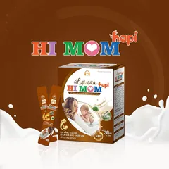 Cốm lợi sữa Hapi Hi Mom - Hỗ trợ tăng tiết sữa cho mẹ sau sinh, nguồn dưỡng chất tự nhiên cho mẹ và bé, hộp 30 gói 10ml