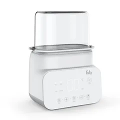 Máy Hâm Sữa Tiệt Trùng Điện Tử 4 Chức Năng Duy Nhất Duo 4 Fatzbaby FB3095MX - Hâm Sữa, Rã Đông, Tiệt Trùng 2 Bình 500W