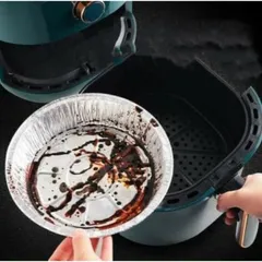 Set 10 Giấy Bạc Khuôn Lót Nồi Chiên Không Dầu - Bảo Vệ Đồ Ăn Chống Dính, Chịu Nhiệt Cao, Thích Hợp Cho Mọi Loại Nồi Chiên