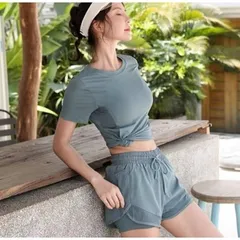 Set đùi thun lạnh thể thao nữ tập gym - Quần 2 lớp thấm hút, chất liệu lưới cao cấp cho tập luyện thoải mái, nhiều màu sắc lựa chọn