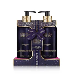 Set Nước Rửa Tay và Dưỡng Thể Baylis & Harding Mulberry Fizz - Chăm Sóc Da Hoàn Hảo, Thuần Chay, Hương Dâu Tầm Tươi Mát