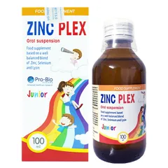 Siro ZinC Plex 100ml - Hỗ Trợ Bổ Sung Kẽm Và Lysin Giúp Trẻ Tăng Trưởng, Cải Thiện Sức Đề Kháng Và Tiêu Hóa Dễ Dàng