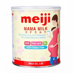 Sữa bầu Meiji Mama Milk - Dinh Dưỡng Tốt Cho Mẹ Bầu và Thai Nhi, Hộp 350g, Bổ Sung DHA, Hương Vị Ngọt Ngậy Tự Nhiên