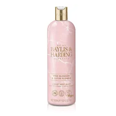 Sữa Tắm Dưỡng Ẩm Hoa Đào & Hoa Sen Baylis & Harding Elements 500ml - Gel Tắm Thuần Chay, Giúp Da Sạch, Mềm Mịn, Thư Giãn