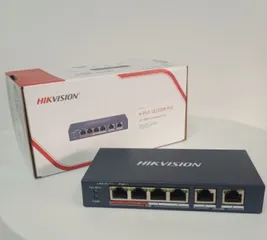 Switch mạng 4 cổng PoE Hikvision DS-3E0106P-E/M - Thiết bị mạng chất lượng cao, công suất 35W, khoảng cách truyền dẫn tối đa 300m