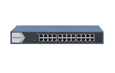 Switch mạng Gigabit thông minh 24 cổng Hikvision DS-3E1524-EI - Thiết bị chuyển mạch không quạt, tốc độ 35.712 Mpps, bền bỉ, chính hãng.