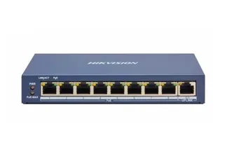 Switch Poe 8 cổng Hikvision DS-3E1309P-EI - Thiết Bị Mạng Kim Loại Hỗ Trợ Quản Lý Từ Xa, Công Suất 110W, Khoảng Cách Truyền 300m