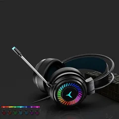 Tai Nghe Gaming Chụp Tai Có Mic và Đèn LED Cao Cấp - Âm Thanh Vòm 3D Chất Lượng, Thiết Kế Hiện Đại, Phù Hợp Game Thủ