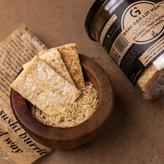 Bánh Gạo Lứt Mầm Truyền Thống GUfoods 500g - Snack Ăn Kiêng, Thực Dưỡng Giàu Chất Xơ và Đạm, Hỗ Trợ Giảm Cân, Eat Clean