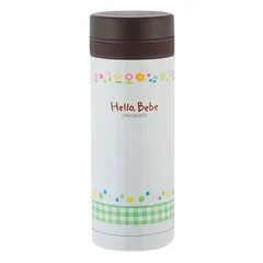Bình Giữ Nhiệt Lock&Lock Hello Bebe Check Ribbon HBB316 - 350ml Thép Không Gỉ, Họa Tiết Ngộ Nghĩnh, Tiện Lợi Cho Học Sinh Và Dã Ngoại