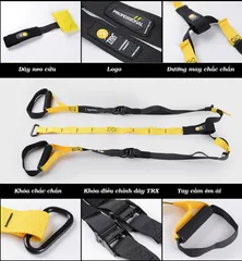 Bộ dây tập thể lực đa năng TRX P1 Suspension - Giải pháp tập luyện toàn thân tại nhà với thiết kế nhỏ gọn và chất liệu bền bỉ