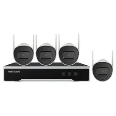 Bộ Kit Camera IP Wifi 2MP Hikvision NK42W0H - 4 Camera Hình Trụ + Đầu Ghi NVR 4 Kênh, Kết Nối Dễ Dàng, Tầm Nhìn Ban Đêm 30m
