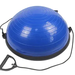 Bóng Tập Yoga Thăng Bằng Bosu BO0009 - Dụng Cụ Tập Thể Dục Kèm Bơm và Dây Kéo Thể Lực Chịu Tải Tối Đa 130kg
