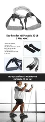 Dây Kéo Đàn Hồi Pseudois 30LB - Cao Su Bền Bỉ, Lực Kéo Tối Đa, Dụng Cụ Tập Luyện Thể Thao Cầu Lông, Chạy Bộ, Tập Gym