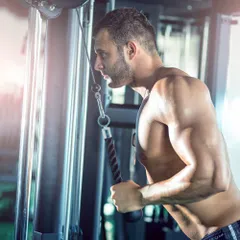 Dây Thừng Tập Xô Đơn - Dụng Cụ Thể Dục Chuyên Dụng Cho Gym, Tập Cơ Tay, Tam Đầu, Chất Liệu Bền Bỉ, 38cm