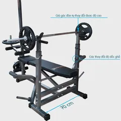 Ghế Tập Tạ Đa Năng Thanh Xuân - Khung Thép Chắc Chắn, Tiện Lợi Tập Gym Tại Nhà, Lắp Đặt Đơn Giản, Tối Đa 100kg