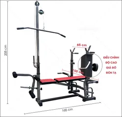 Giàn Tạ Đa Năng Xuki 2017 - Thiết Bị Tập Gym Tại Nhà, Chất Liệu Thép Bền, Chưa Bao Gồm Đòn Và Tạ, Tiện Lợi Cho Người Dùng