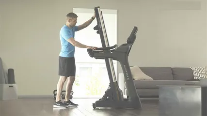 Máy chạy bộ điện DX19 USA Fitness - Chương trình tập luyện đa dạng, gấp gọn tiện lợi cho gia đình, màn hình LCD hiển thị thông số rõ nét