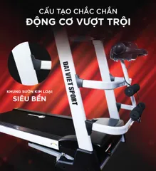 Máy Chạy Bộ Điện Đại Việt DV-S202M 2.5 HP - Treadmill Đa Chức Năng Tập Luyện Hiệu Quả Tại Nhà, Hỗ Trợ Giảm Cân và Thân Hình Đẹp