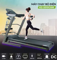 Máy Chạy Bộ Đa Chức Năng Zasami KZ-5510 CAM - Tập Gym Tại Nhà, Động Cơ 2.5HP, Nâng Dốc Tự Động, Thiết Kế Sang Trọng, Tiện Lợi