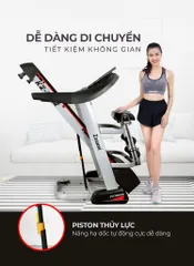 Máy Chạy Bộ Điện Zasami KZ-C202 Đa Năng Gập Gọn - Chạy Tại Nhà, Tập Luyện Hiệu Quả, Vận Tốc Tối Đa 20km/h, Nâng Dốc Tự Động 15%