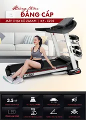 Máy Chạy Bộ Điện Zasami KZ-C202 Đa Năng Gập Gọn - Chạy Tại Nhà, Tập Luyện Hiệu Quả, Vận Tốc Tối Đa 20km/h, Nâng Dốc Tự Động 15%