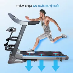 Máy Chạy Bộ Điện Zasami KZ-S182 - Đa Năng Gập Gọn Có Chức Năng Massage và Nghe Nhạc MP3, Tập Luyện Tại Nhà Tiện Lợi