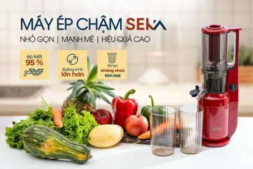 Máy Ép Chậm Seka SK535-S 250W - Thiết Kế Nhỏ Gọn, Ép Kiệt Dưỡng Chất, Tốc Độ 50 Vòng/Phút - Bảo Hành 12 Tháng